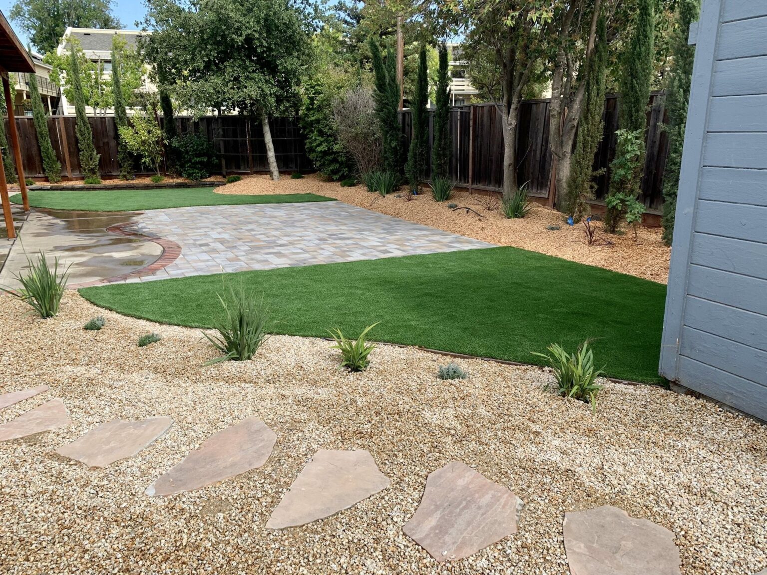 Innovative landscape design featuring sustainable and eco-friendly elements.
